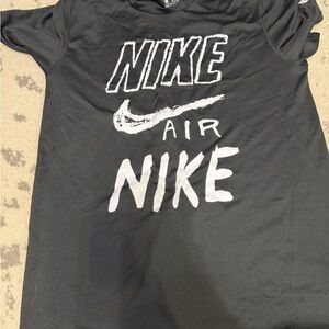 Men’s Nike Black Tee with White Logo